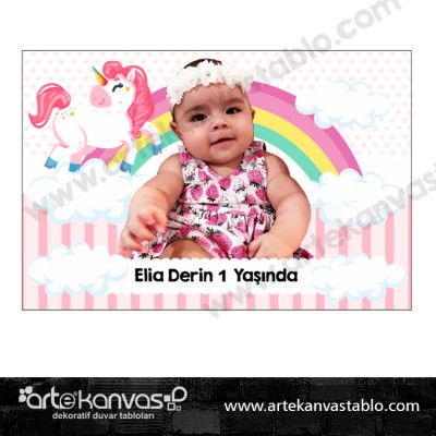 Fotoğraflı Magnet Unicorn Temalı