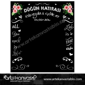 Düğün - Nişan Hatırası Branda Banner 180x200 cm