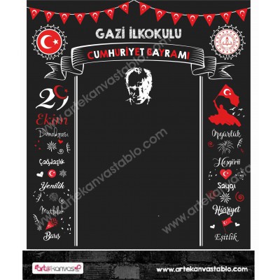 Cumhuriyet Bayramı Branda Banner 180x200 cm
