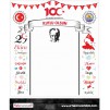 Yüzüncü Yıl Cumhuriyet Bayramı Branda Banner 180x200 cm