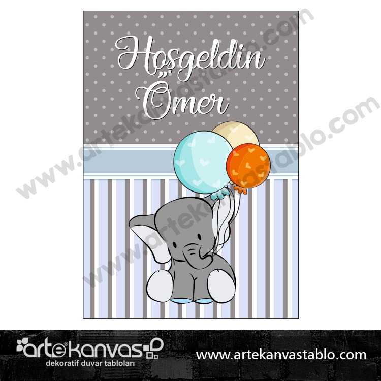 ART_SPE_0417a-1.jpg Hastane Odası Misafir Karşılama Pano/Branda Afiş Fil Tema - Görsel 1