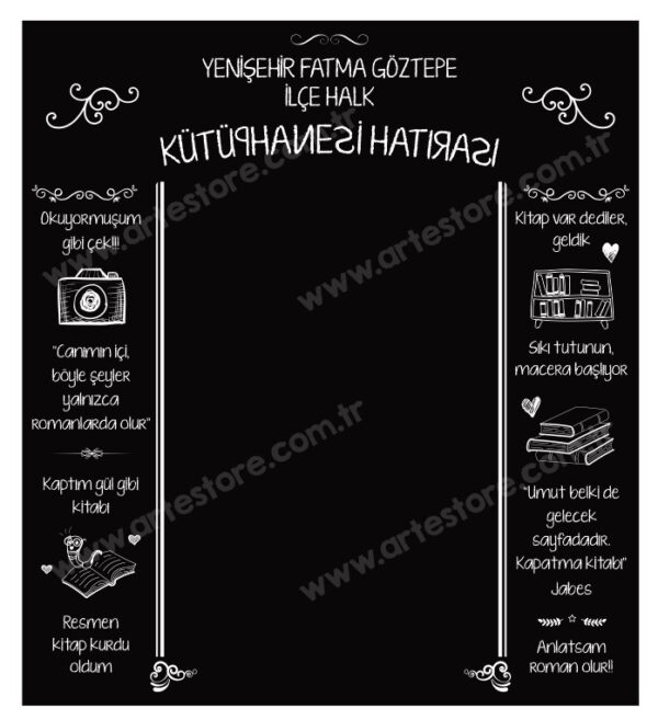 Kütüphane Hatırası Branda Banner