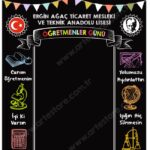 Öğretmenler Günü Hatırası Branda Banner