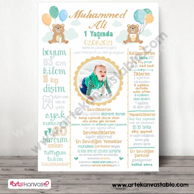 Dogum_gunu_ani_panosu_109_ayicik-balon_temali-1.jpg 1 Yaş Doğum Günü Anı Panosu Ayıcık Balon 109 - Görsel 1